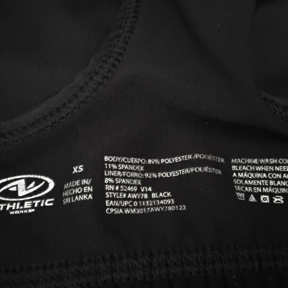 BUNDLE OF 3 Girls Active Bras XS (4-5) Athletic Works & Wonder Nation - Picture 9 of 12